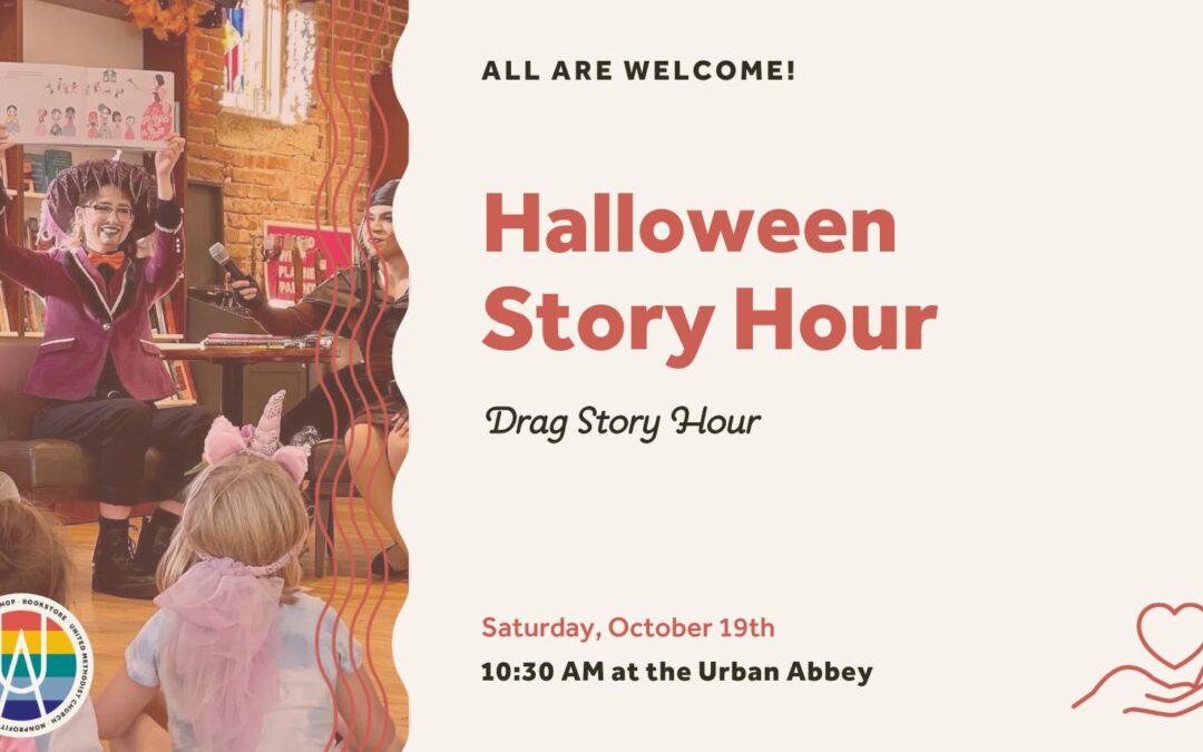 Halloween Story Hour | Urban Abbey, Drag Story Hour Nebraska & OutNebraska
