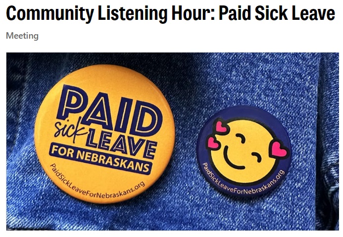 Community Listening Hour: Paid Sick Leave | Nebraska Appleseed