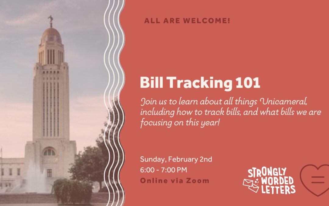 Bill Tracking 101 | Urban Abbey & Strongly Worded Letters